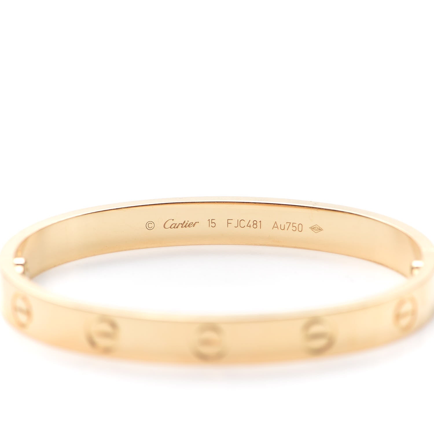 Cartier 18K Yellow Gold LOVE Bracelet 15 4 of 7
