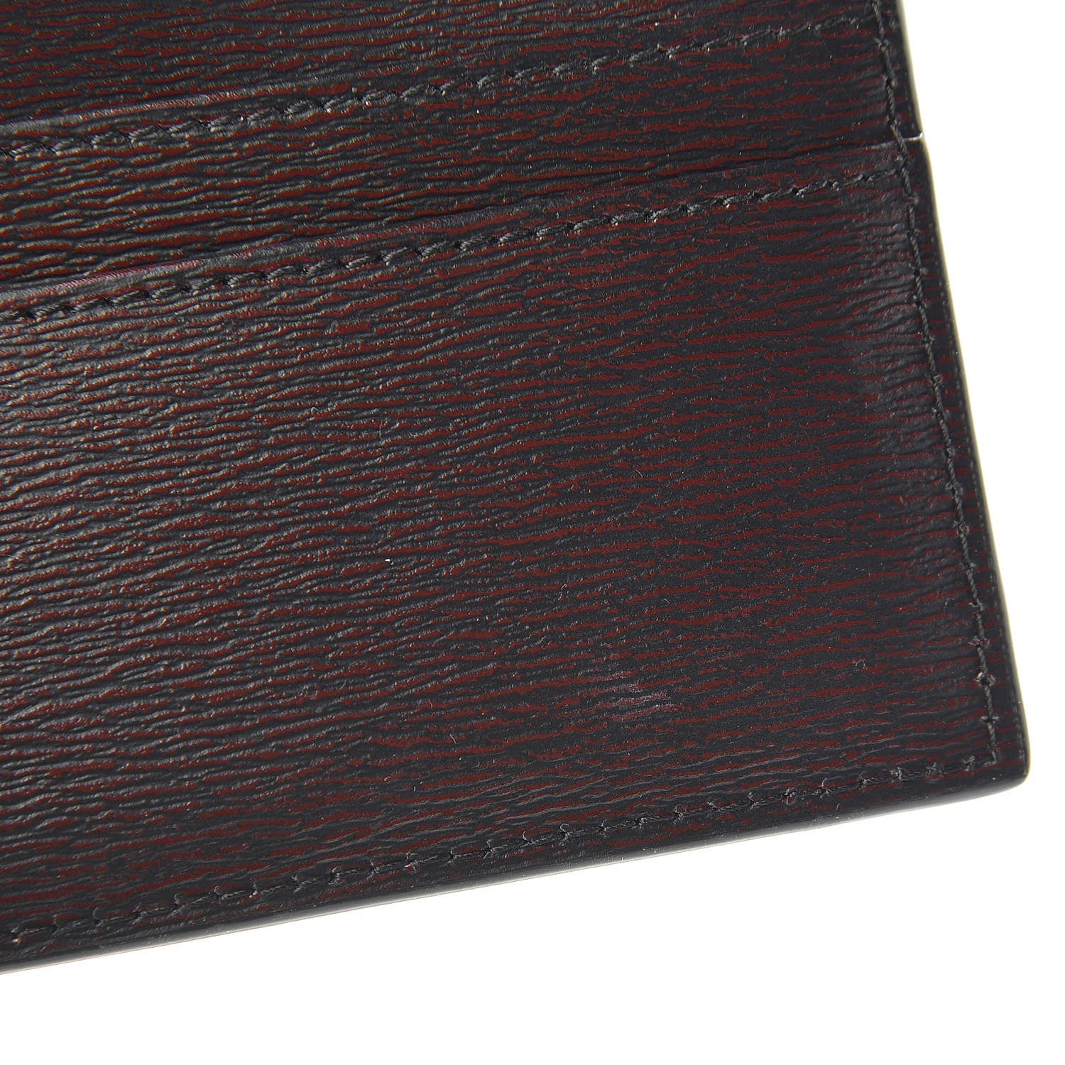 Christian Dior Calfskin Bee Signature Card Holder Red Black 8 of 8