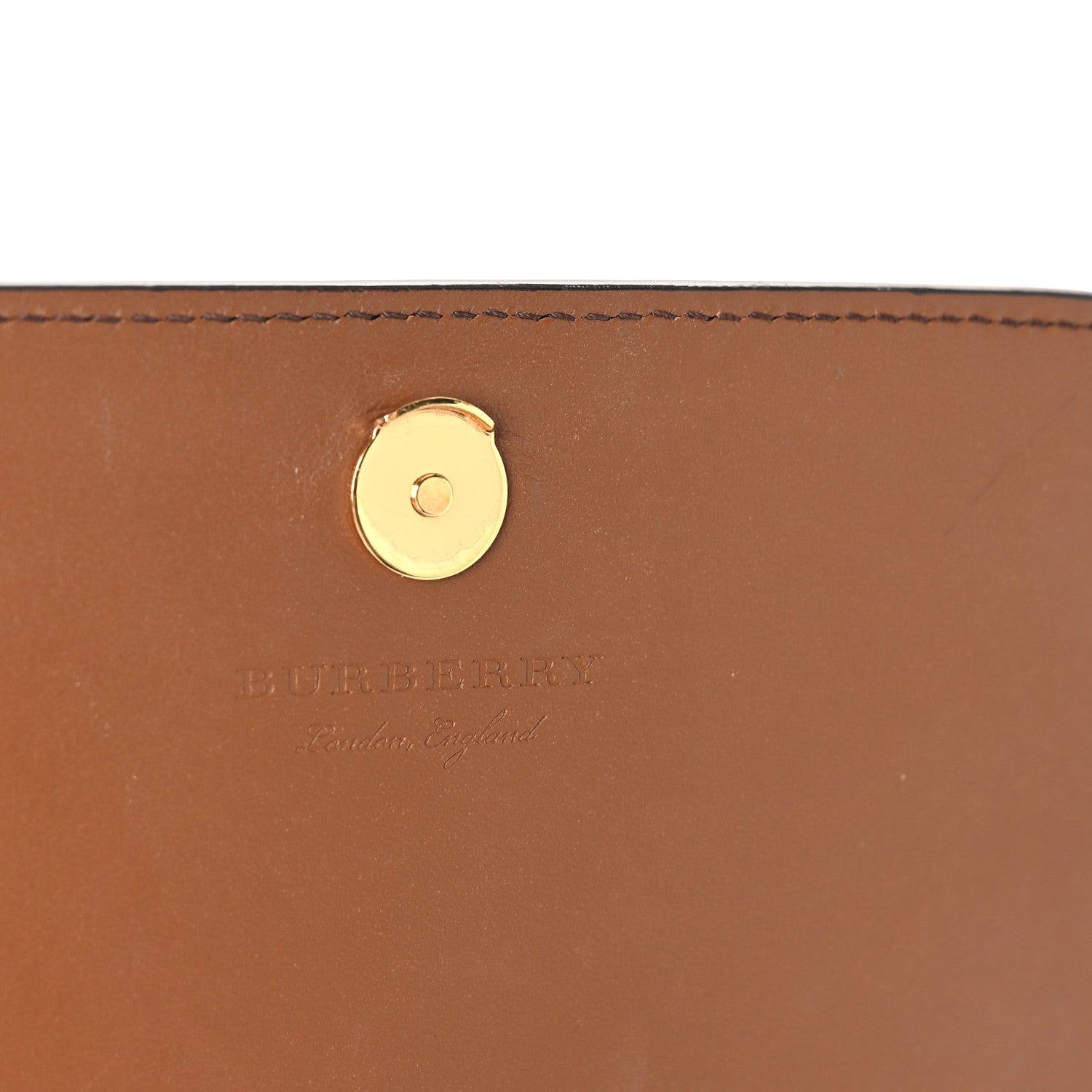 Burberry Derby Calfskin House Check Mini Hampshire Crossbody Tan 6 of 12