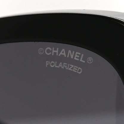 Chanel Acetate Polarized Butterfly Winter Pearl Sunglasses 5339-H Black 7 of 8