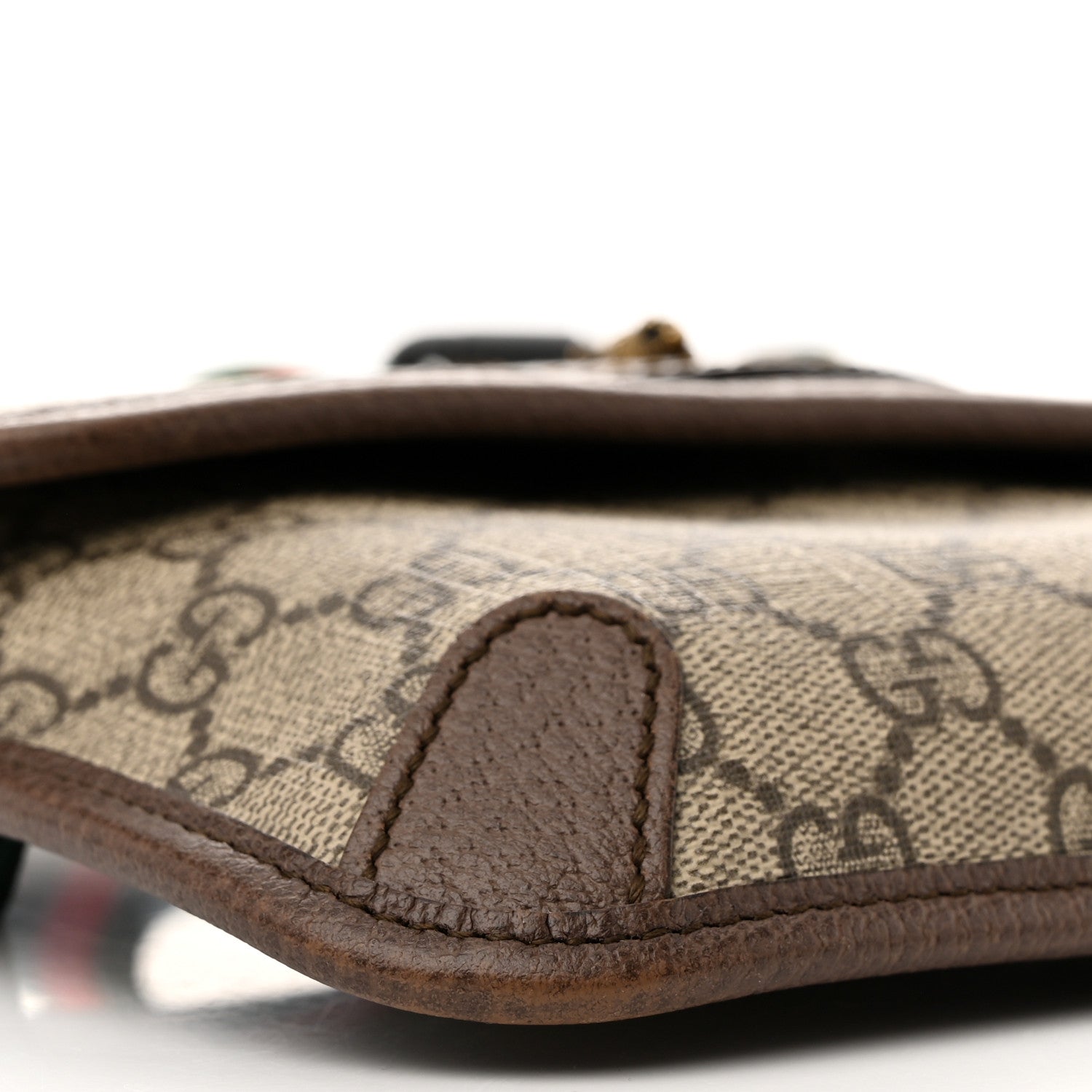 Gucci GG Supreme Monogram Neo Vintage Web Belt Bag Brown 10 of 12