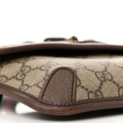 Gucci GG Supreme Monogram Neo Vintage Web Belt Bag Brown 10 of 12