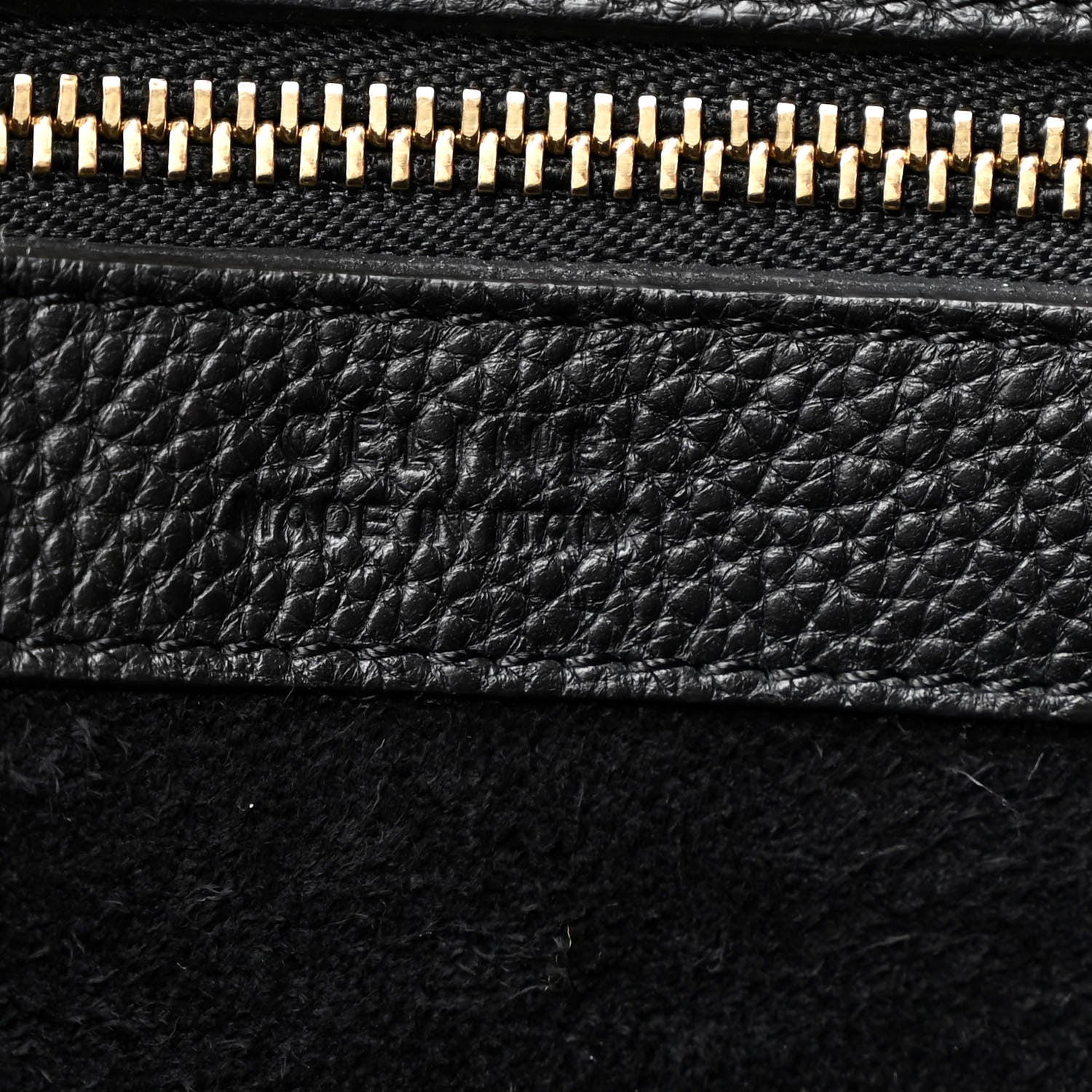 Celine Soft Grained Calfskin Medium Belt Cabas Phantom Black 6 of 10