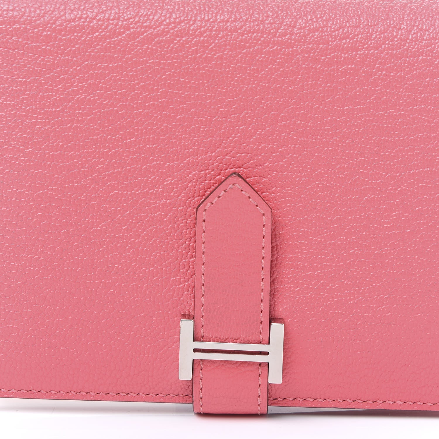 Hermes Chevre Mysore Bearn Compact Wallet Rose Azalee 6 of 9