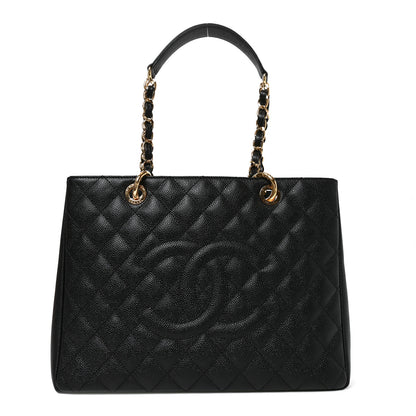 Chanel Caviar Quilted Grand Shopping Tote GST Black 1 of 9