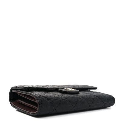 Chanel Caviar Quilted Medium Flap Wallet Black 4 of 8