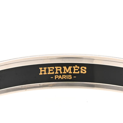 Hermes Enamel Printed Narrow Caleche Bracelet 65 Rouge H 4 of 6