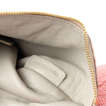 Burberry Signature Grain Calfskin Check Embossed Small Canterbury Tote Rose Pink 9 of 10