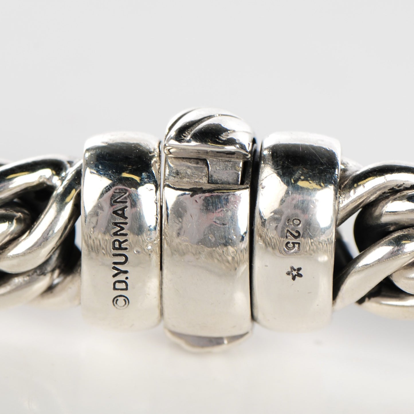 Sterling Silver Pave Diamond 9mm Double X Wheat Bracelet