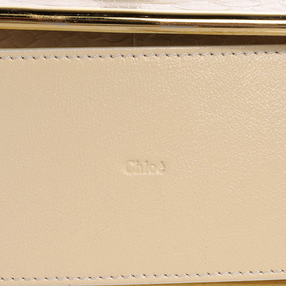 Chloe Python Sally Flap Bag Cream 5 of 8