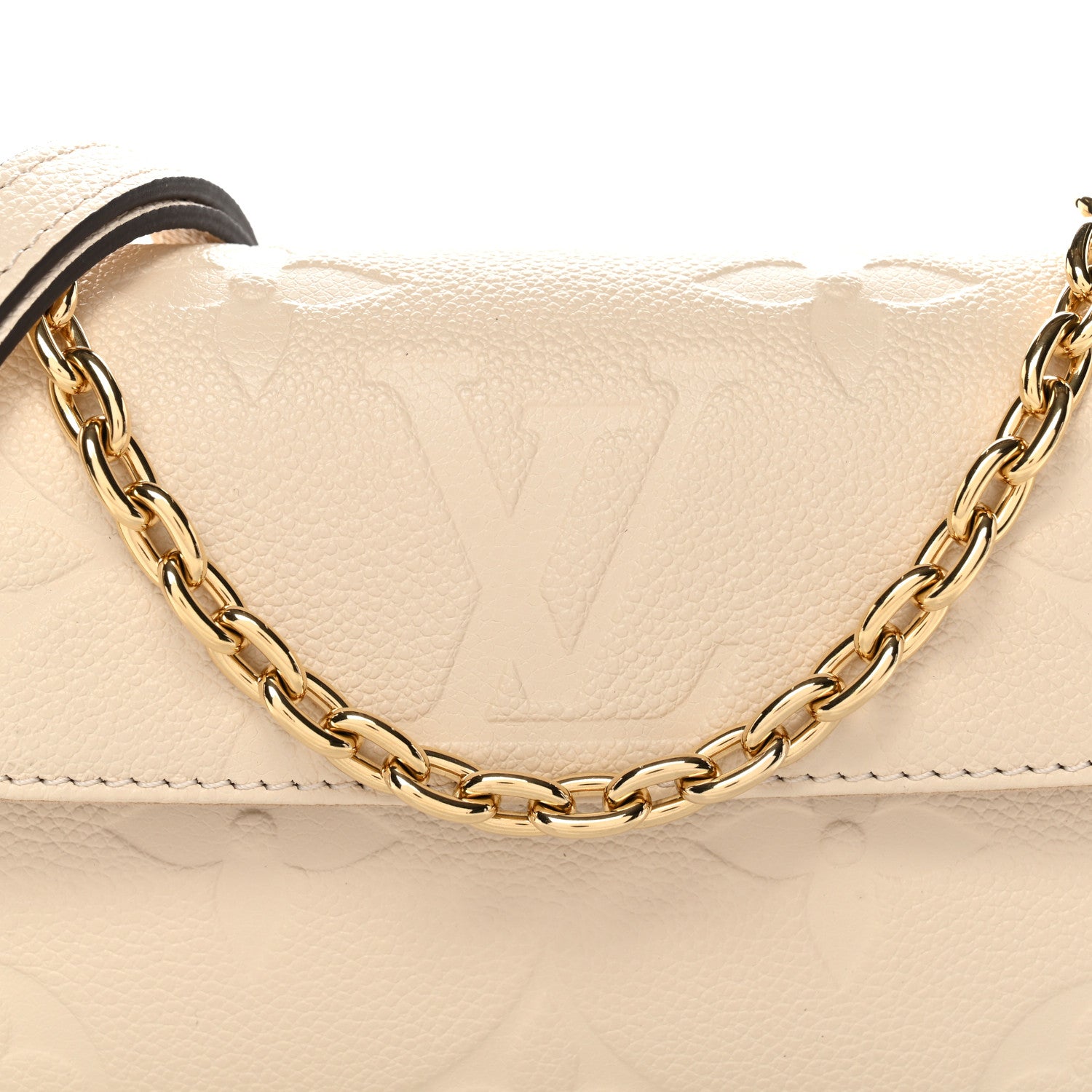 Louis Vuitton Empreinte Monogram Giant Ivy Wallet On Chain Cream 7 of 10