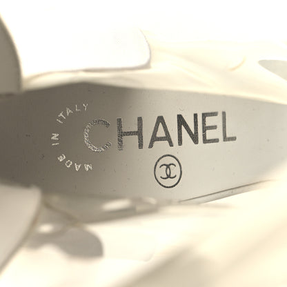 Chanel PVC Grosgrain High Boots 38 Transparent White 8 of 13