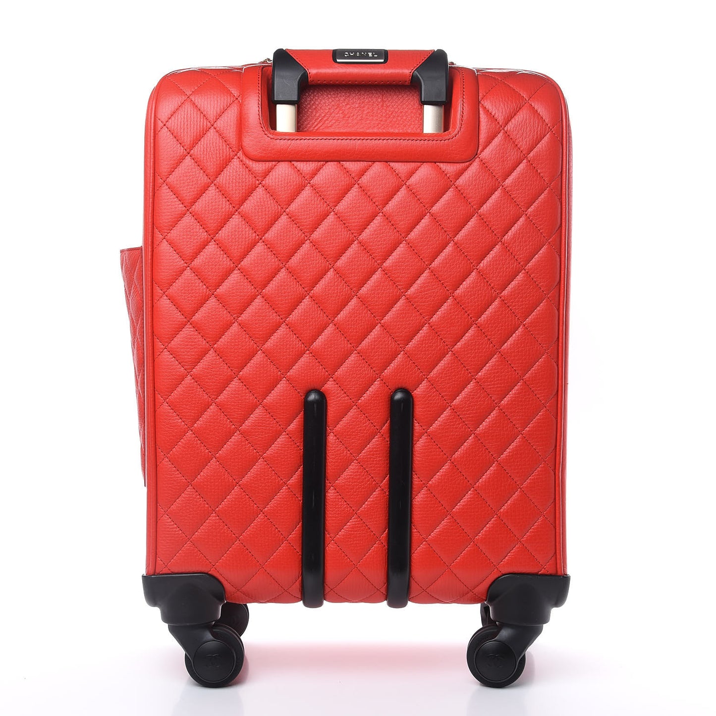 Calfskin Quilted Coco Case Trolley Red