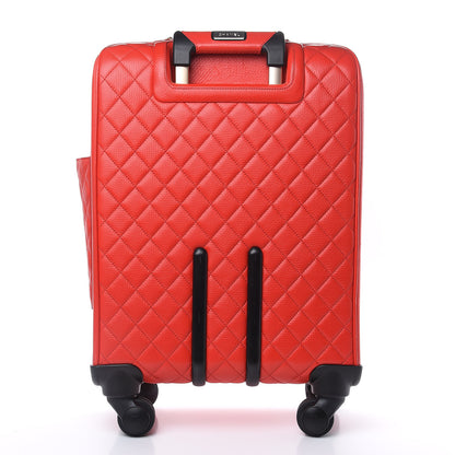 Chanel Calfskin Quilted Coco Case Trolley Red 3 of 14