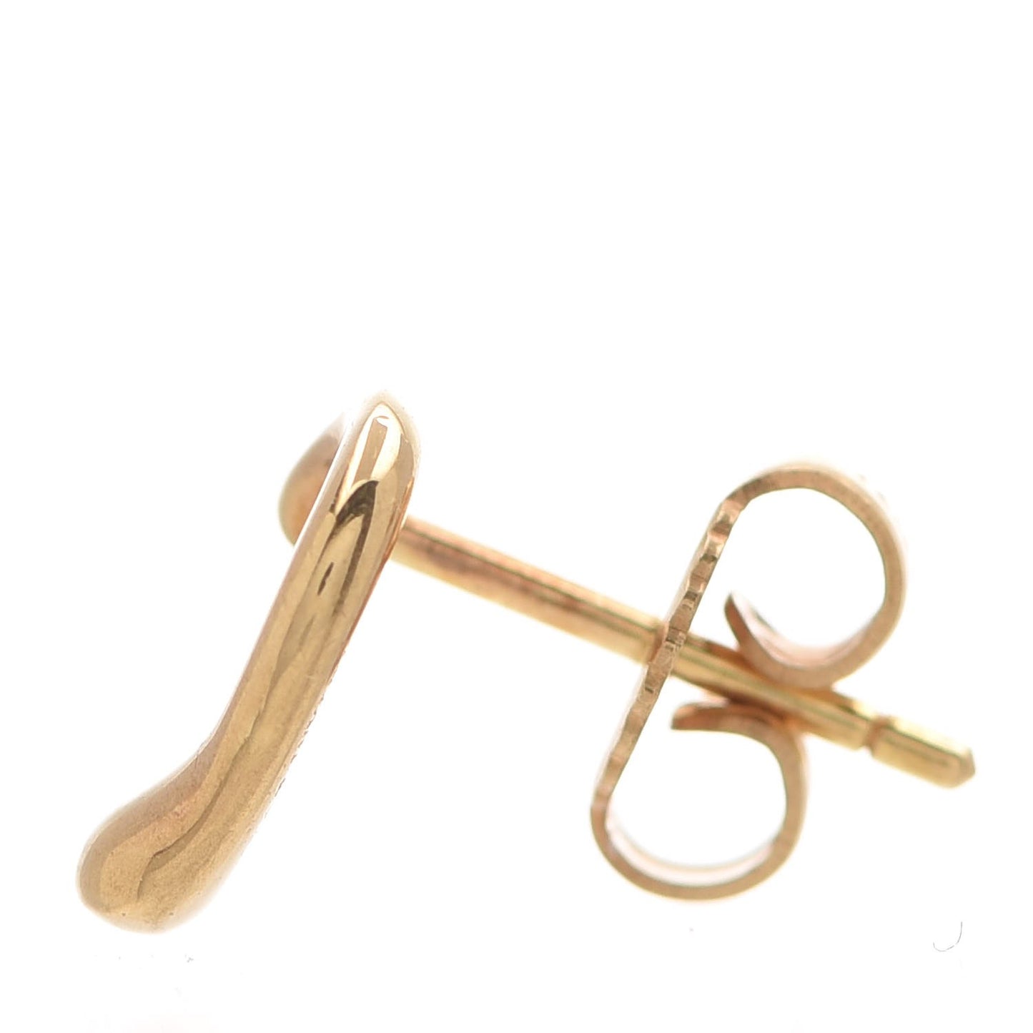 18K Yellow Gold 11mm Elsa Peretti Open Heart Earrings