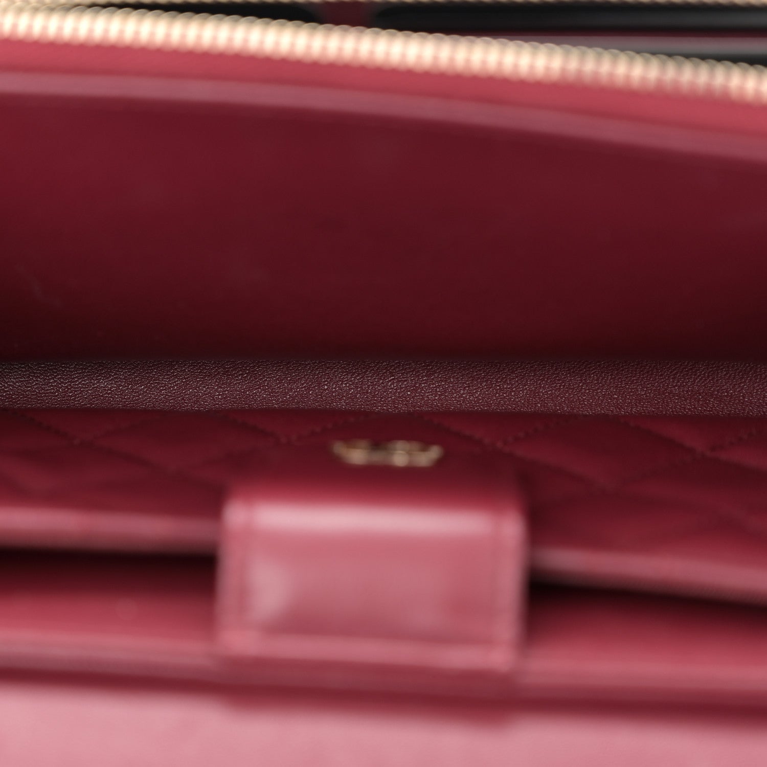 Chanel Lambskin Quilted Phone Holder Wallet on Removable Chain Burgundy 6 of 13