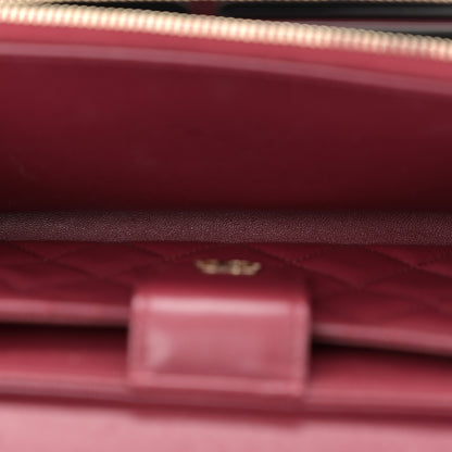 Chanel Lambskin Quilted Phone Holder Wallet on Removable Chain Burgundy 6 of 13