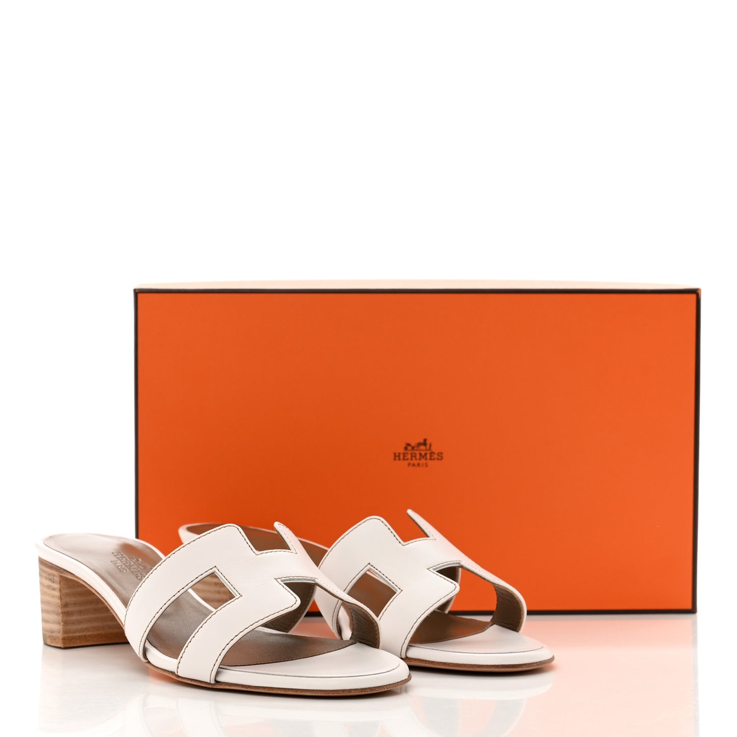 Calfskin Oasis Sandals 35.5 White