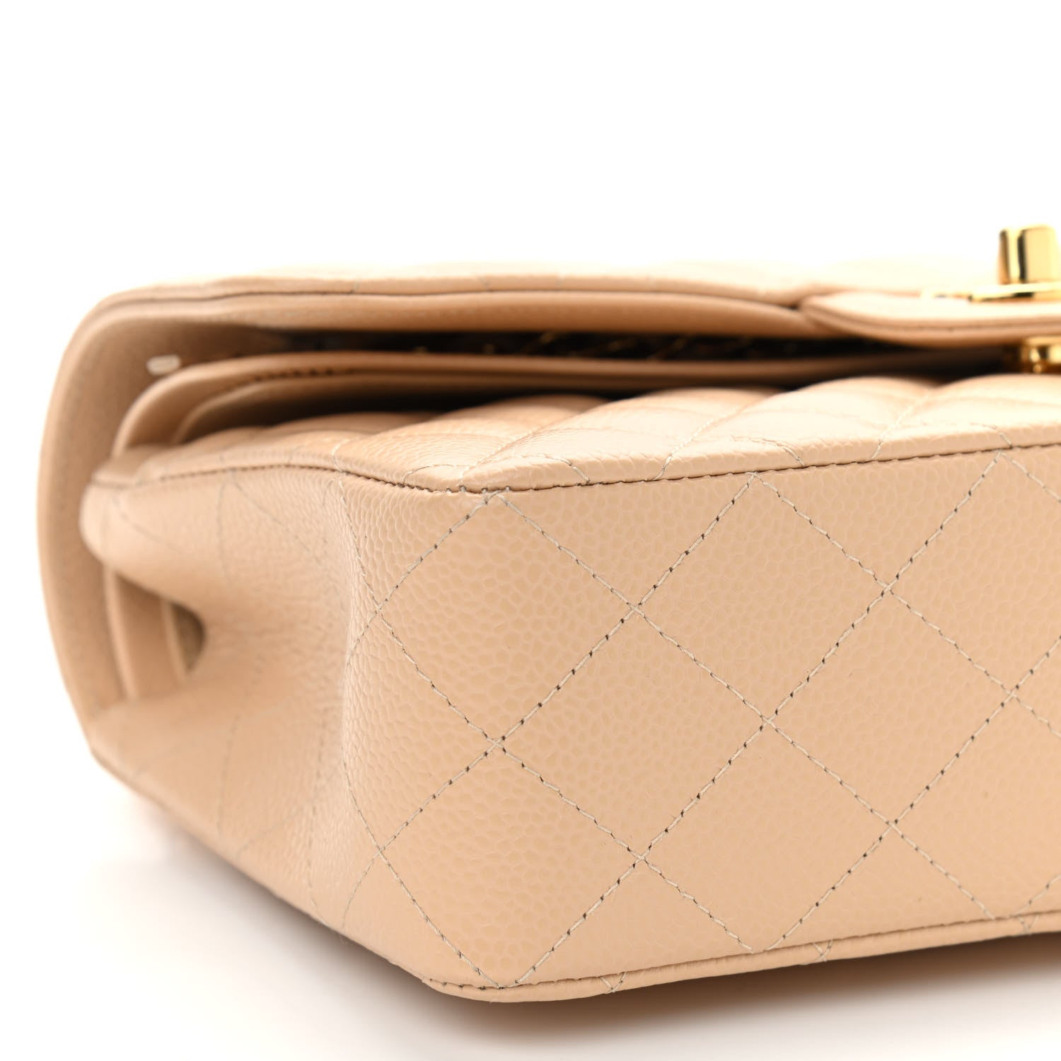 Chanel Caviar Quilted Small Double Flap Beige 8 of 9