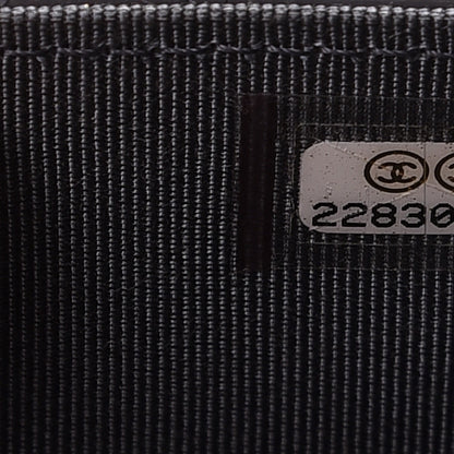 Chanel Patent Quilted Card Holder Dark Grey 8 of 9