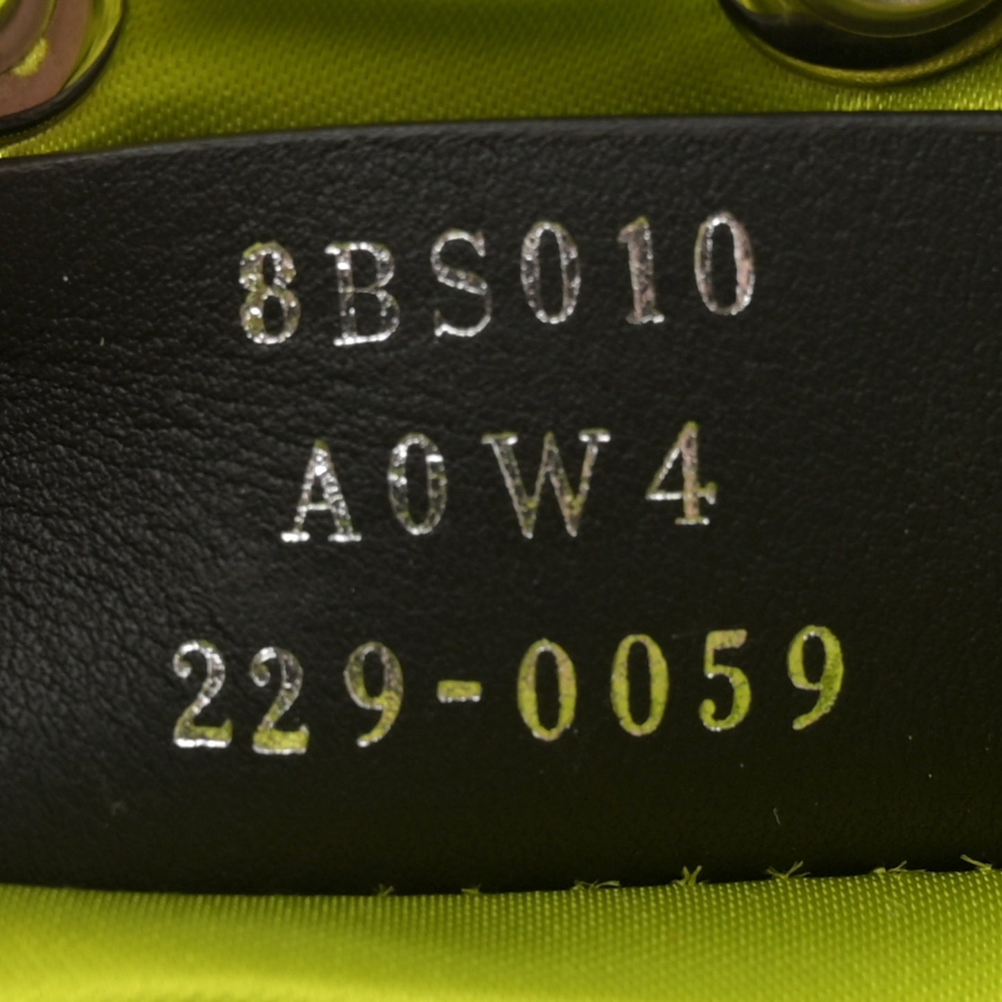 Nylon Ninfa Vitello King Cuoio Mini Mon Tresor Bucket Bag Wasabi