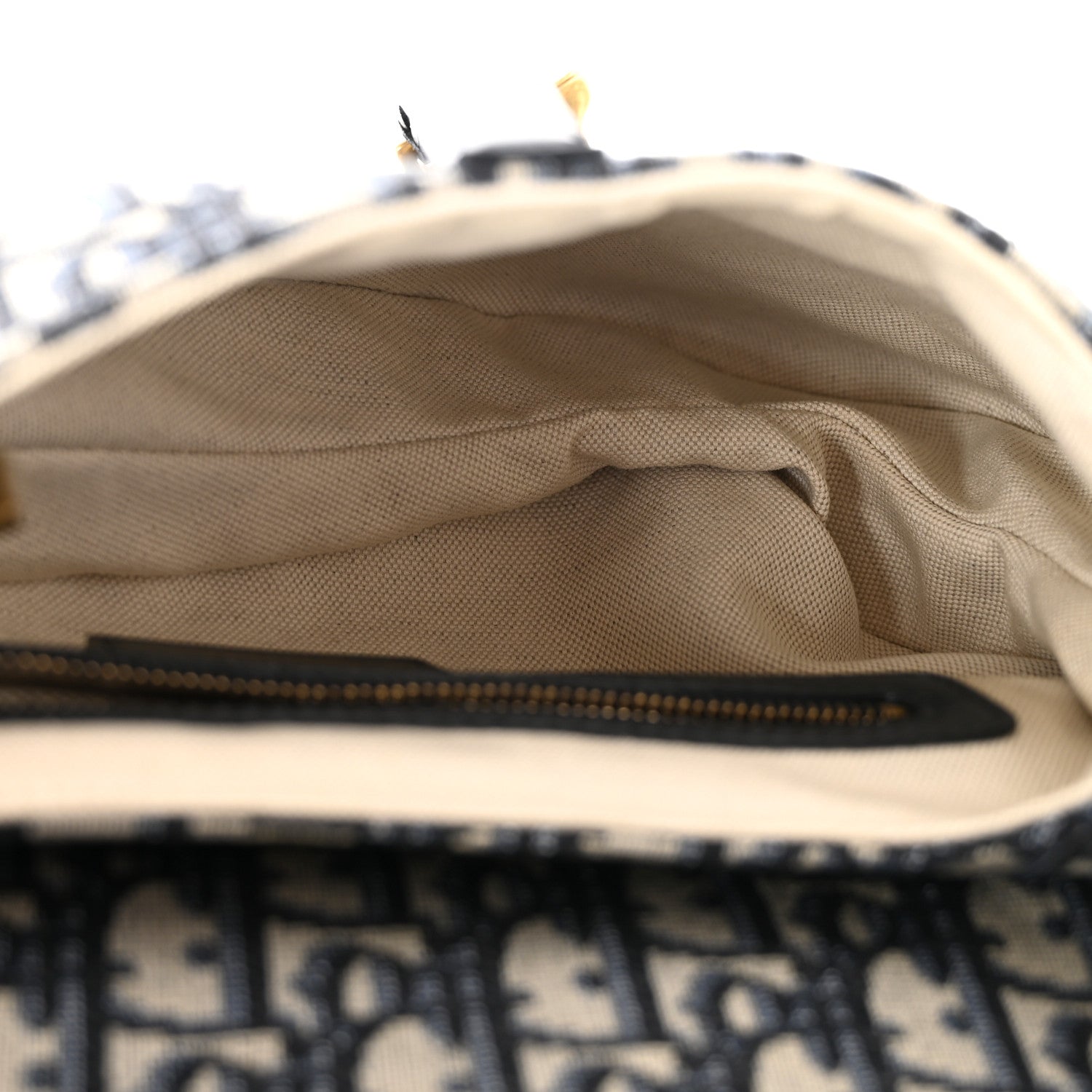 Christian Dior Oblique Saddle Bag Blue 5 of 12