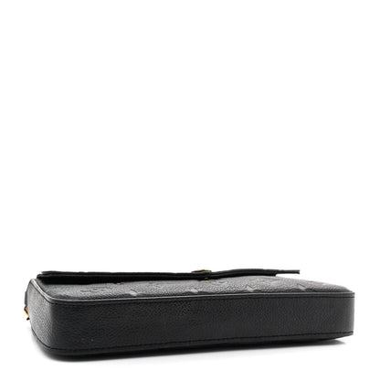 Louis Vuitton Empreinte Pochette Felicie Chain Wallet Black 5 of 13