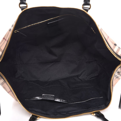 Burberry Haymarket Check Medium Salisbury Tote Black 5 of 8