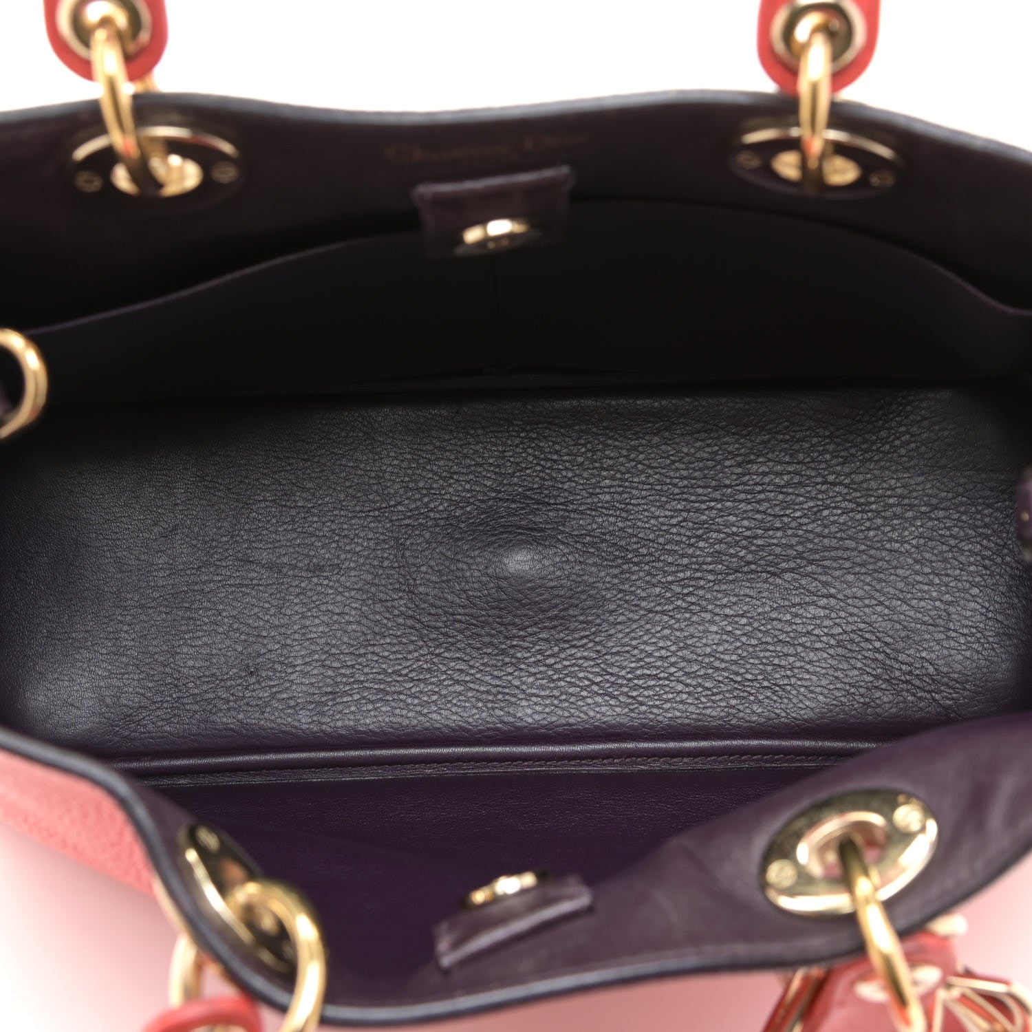 Christian Dior Bullcalf Medium Diorissimo Tote True Red 7 of 13