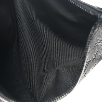 Louis Vuitton Calfskin Shadow Monogram Duo Slingbag Black 5 of 10