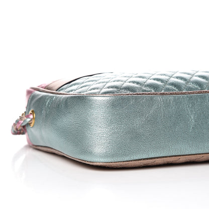 Gucci Laminated Nappa Trapuntata Small Zumi Shoulder Bag Rosa Lago Rame 5 of 9