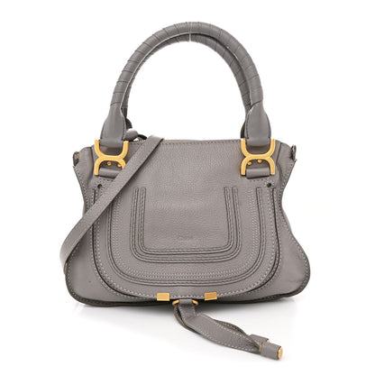 Chloe Calfskin Small Marcie Satchel Cashmere Grey 1 of 12