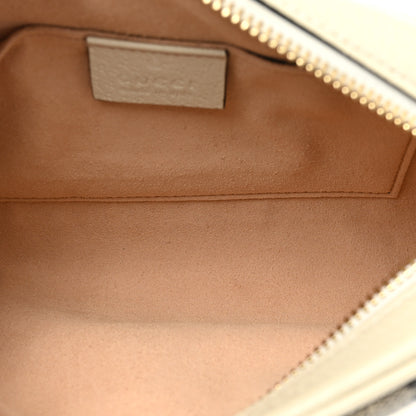 Gucci GG Supreme Monogram Textured Calfskin Web Mini Ophidia Shoulder Bag Beige Ebony Mystic White 5 of 11