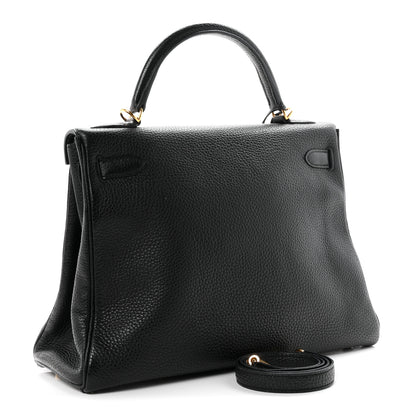 Hermes Togo Kelly Retourne 32 Black 3 of 11
