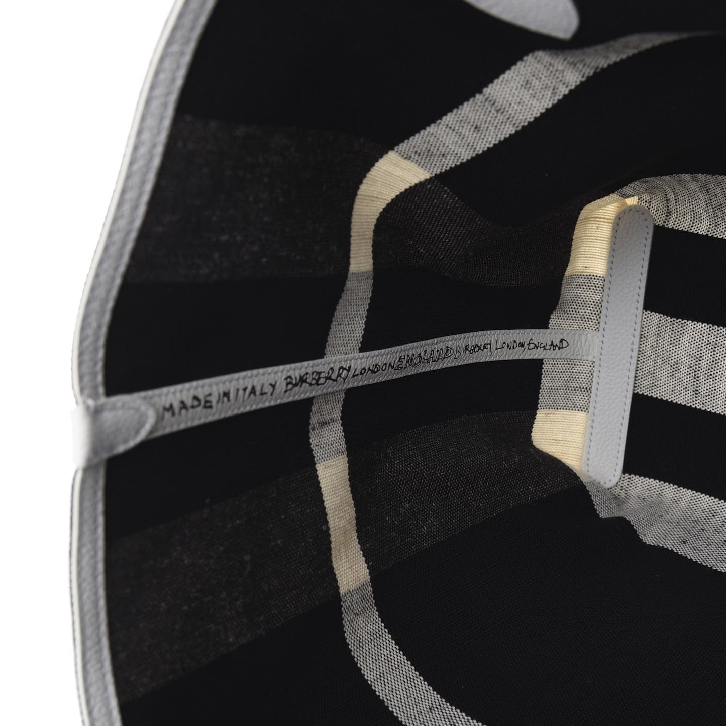 Coated Canvas Mega Check Medium Doodle Tote Black White