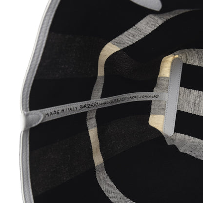 Burberry Coated Canvas Mega Check Medium Doodle Tote Black White 9 of 14