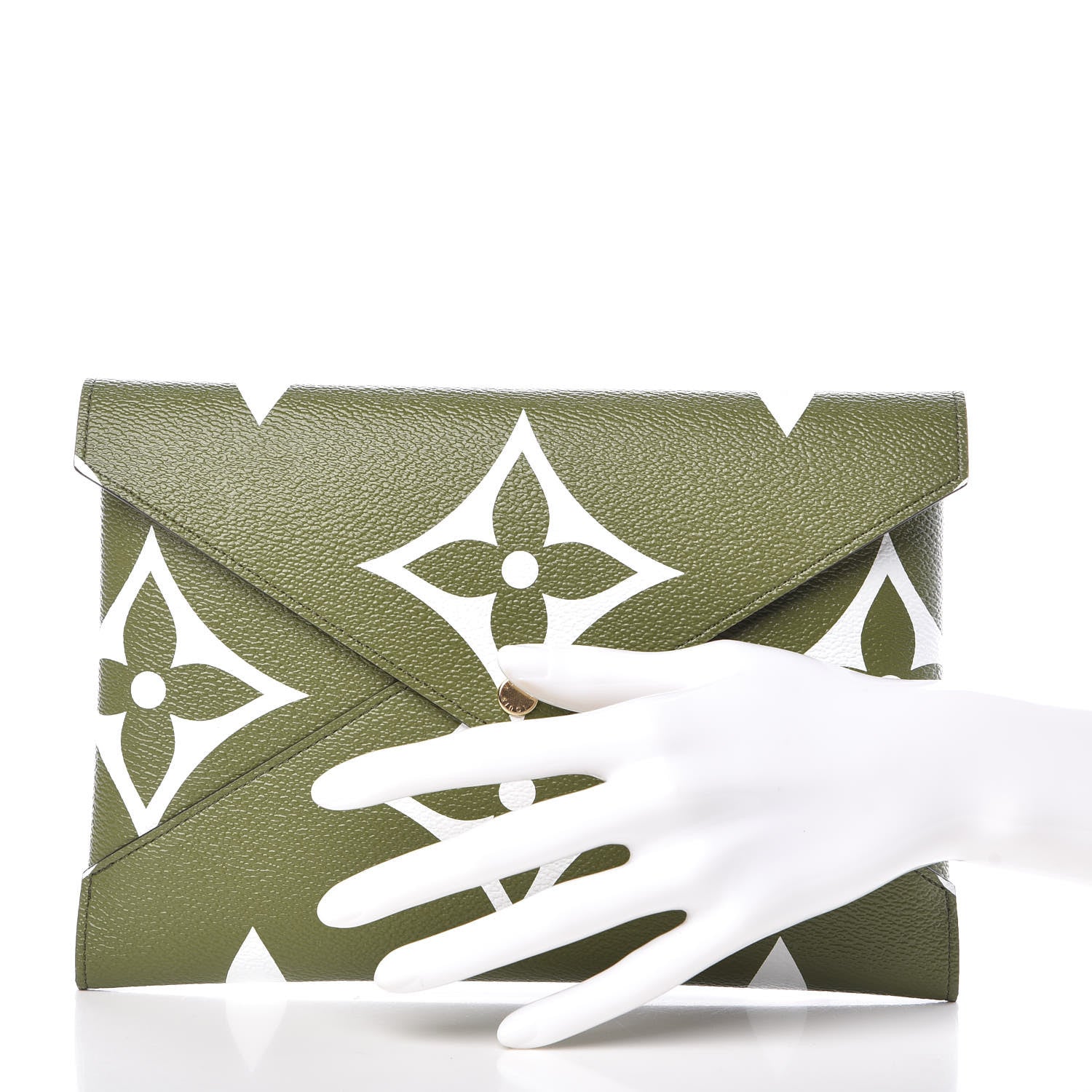 Louis Vuitton Monogram Giant Large Kirigami Pochette Kaki 2 of 8