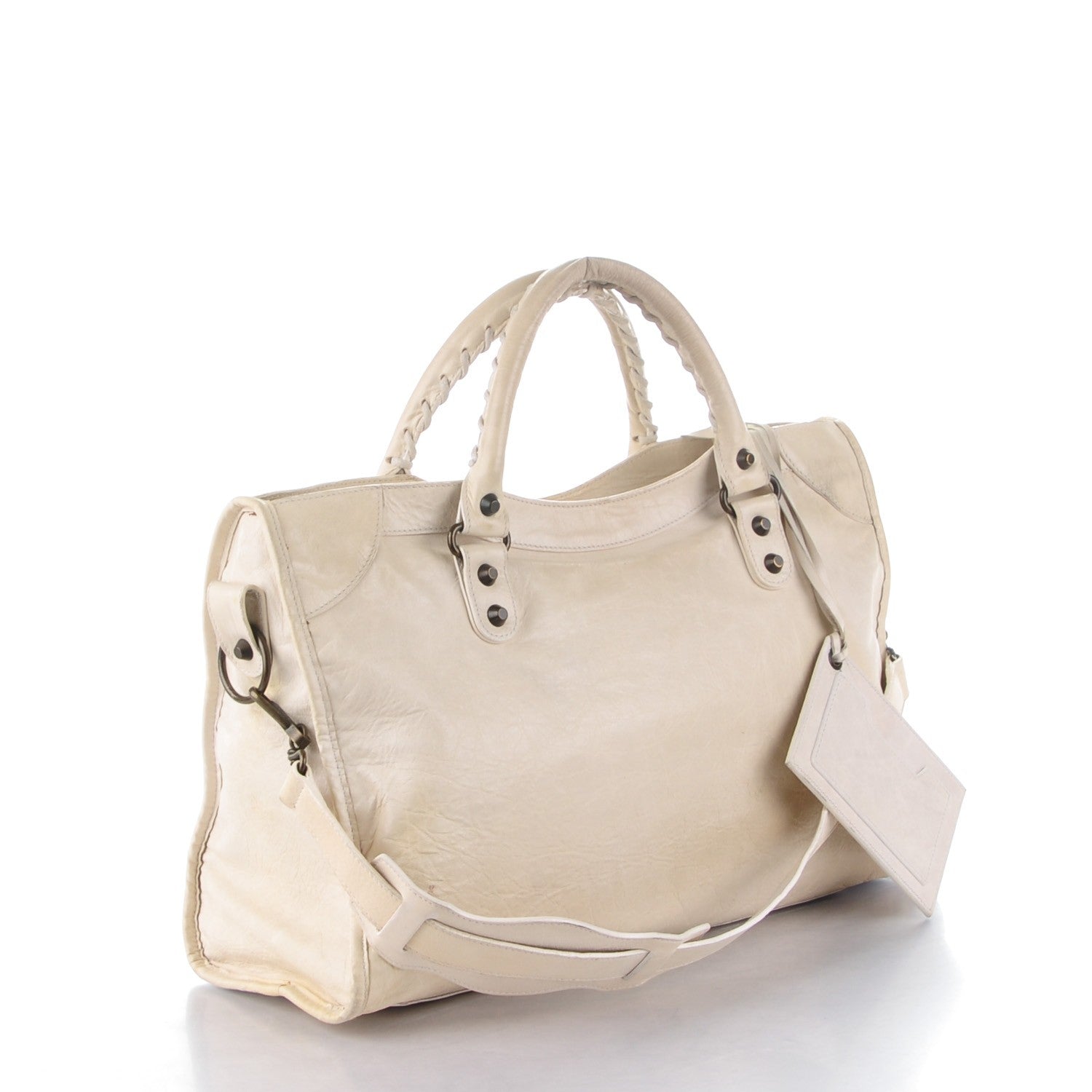Balenciaga Chevre Classic Hardware City White 3 of 9