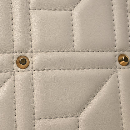 Gucci Calfskin Matelasse Studded Medium GG Marmont Shoulder Bag White 13 of 16