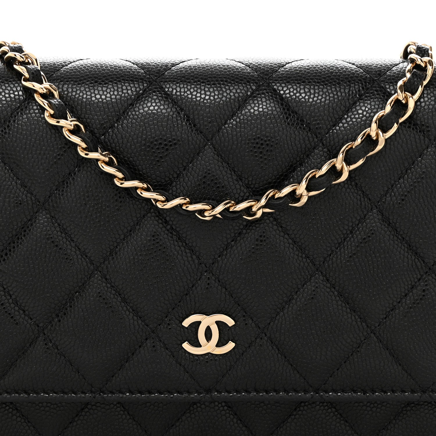 Chanel Caviar Quilted Wallet on Chain WOC Black 8 of 10