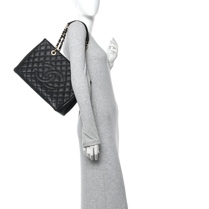 Chanel Caviar Quilted Grand Shopping Tote GST Black 2 of 11