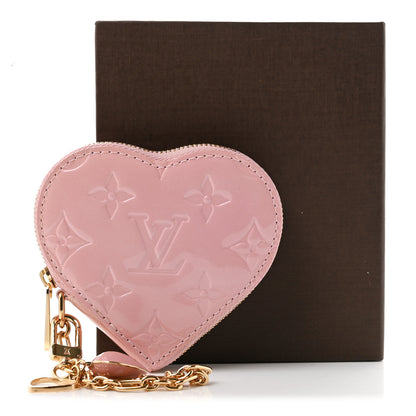 Louis Vuitton Vernis Heart Coin Purse Rose Ballerine 7 of 7