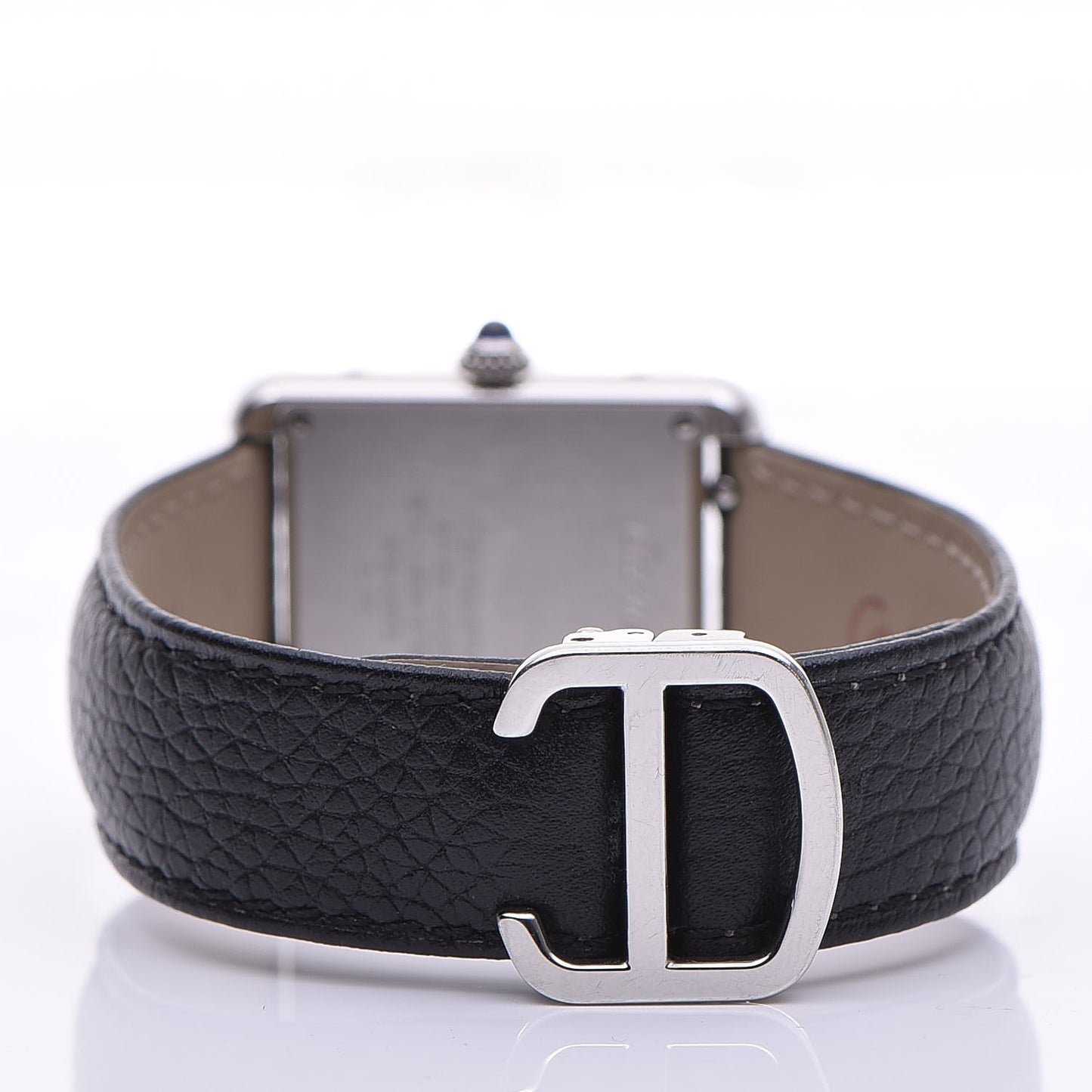 Stainless Steel Calfskin 24mm Tank Solo Quartz Watch