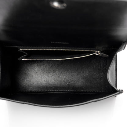 Balenciaga Grained Calfskin Small Hourglass Top Handle Bag Black 5 of 10