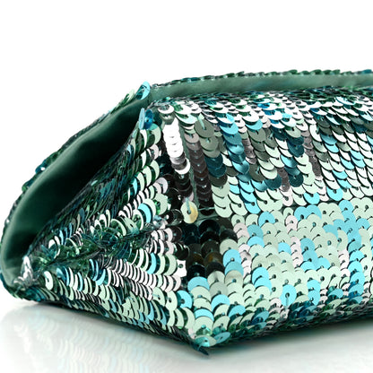 Tom Ford Sequin Mini Label Shoulder Bag Aqua Black 7 of 10