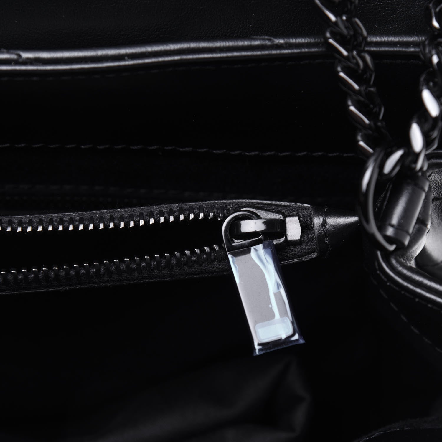 Saint Laurent Calfskin Y Quilted Monogram Medium Loulou Chain Satchel Black 10 of 14