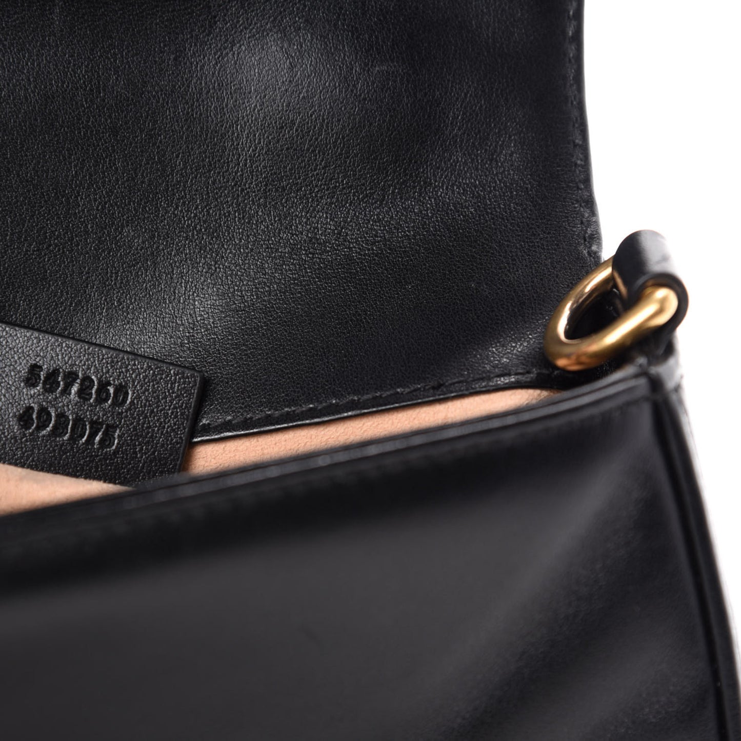 Calfskin Matelasse Mini GG Marmont Top Handle Shoulder Bag Black