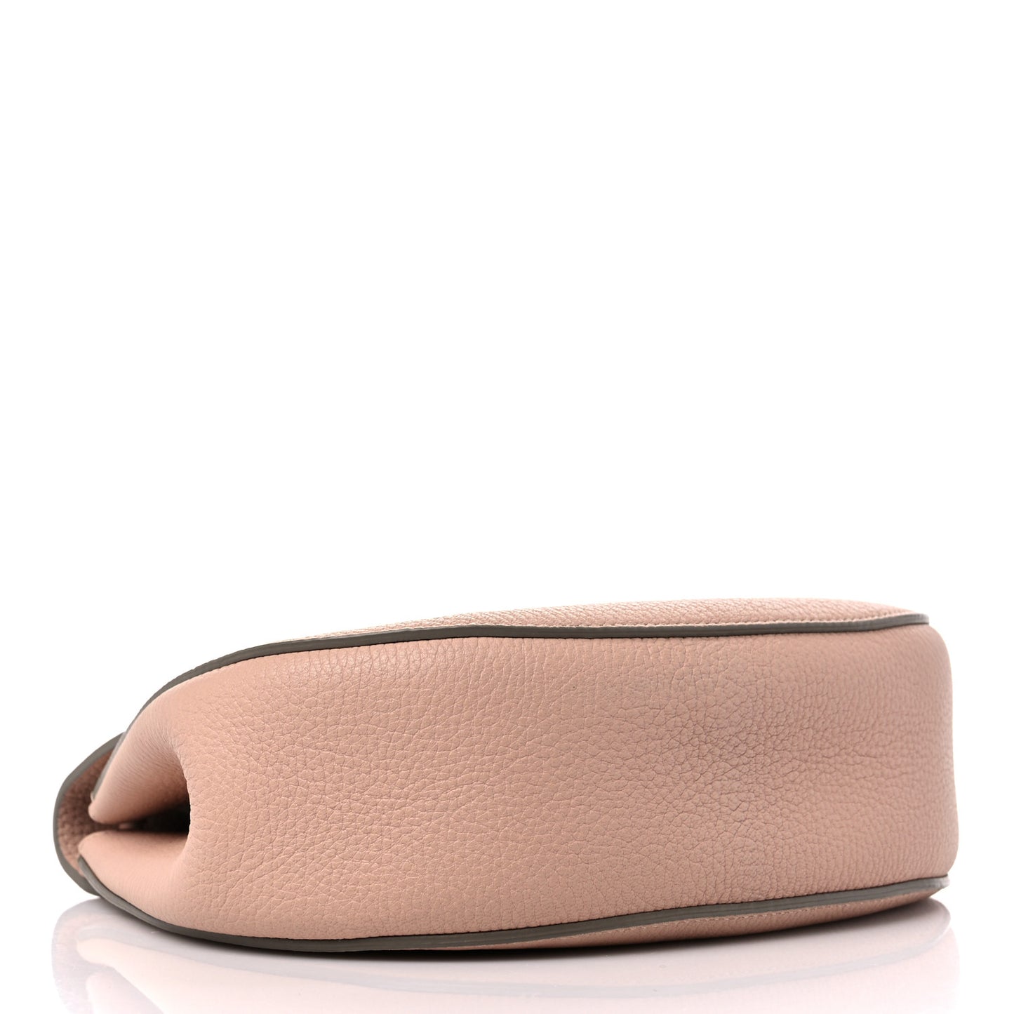 Grained Lambskin Mini Drew Shoulder Bag Cement Pink