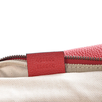 Gucci Grained Calfskin Logo Belt Bag Hibiscus Red 8 of 8