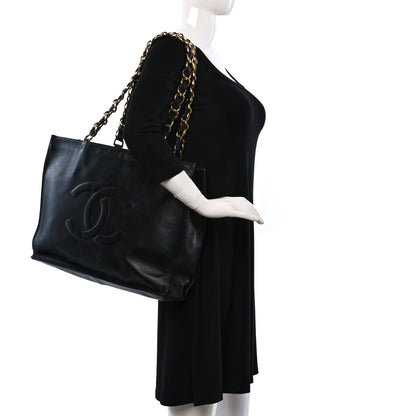 Chanel Lambskin Jumbo CC Shoulder Bag Black 3 of 19